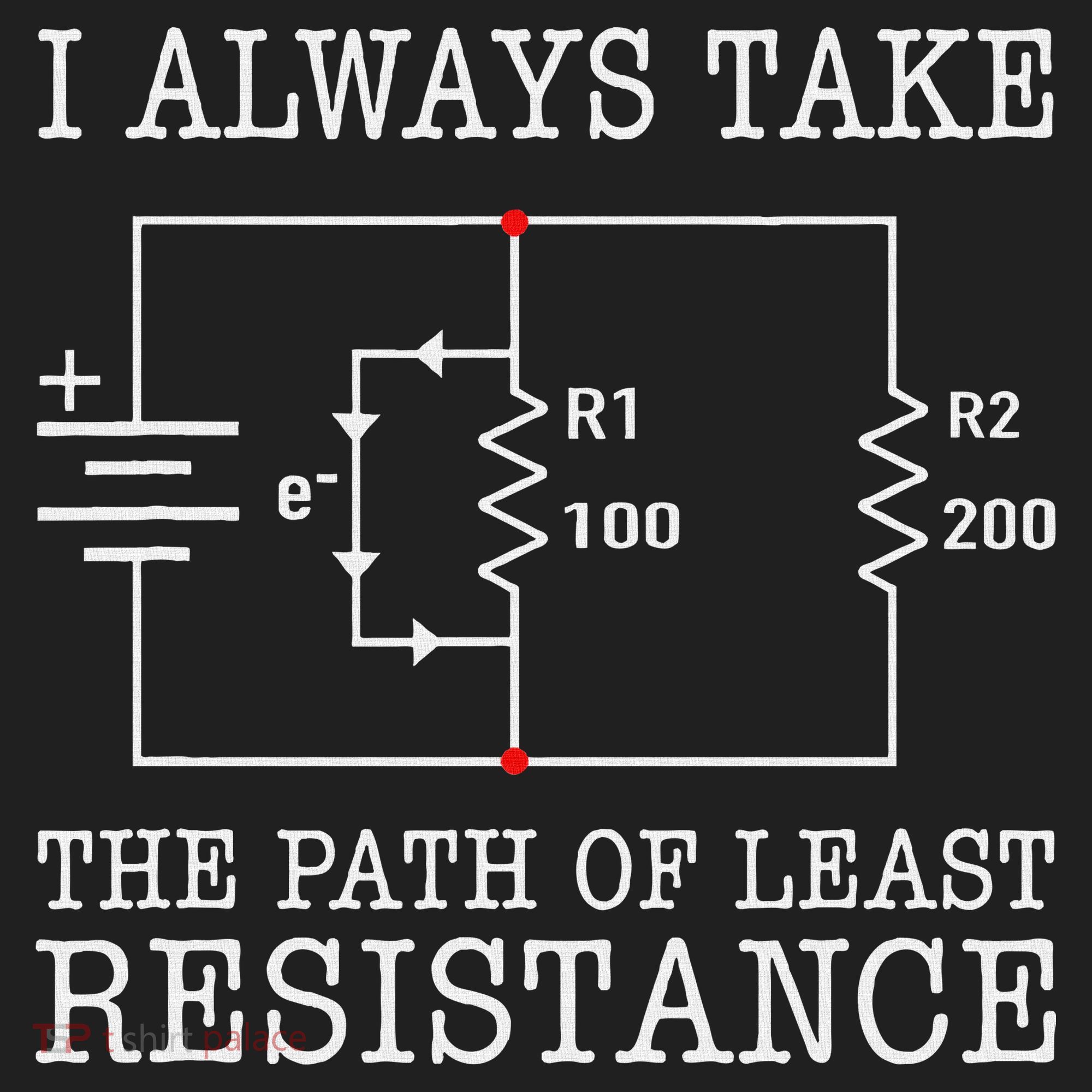 Funny Engineer Path Of Least Resistance Golf Towel