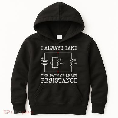 Funny Engineer Path Of Least Resistance Kids Hoodie