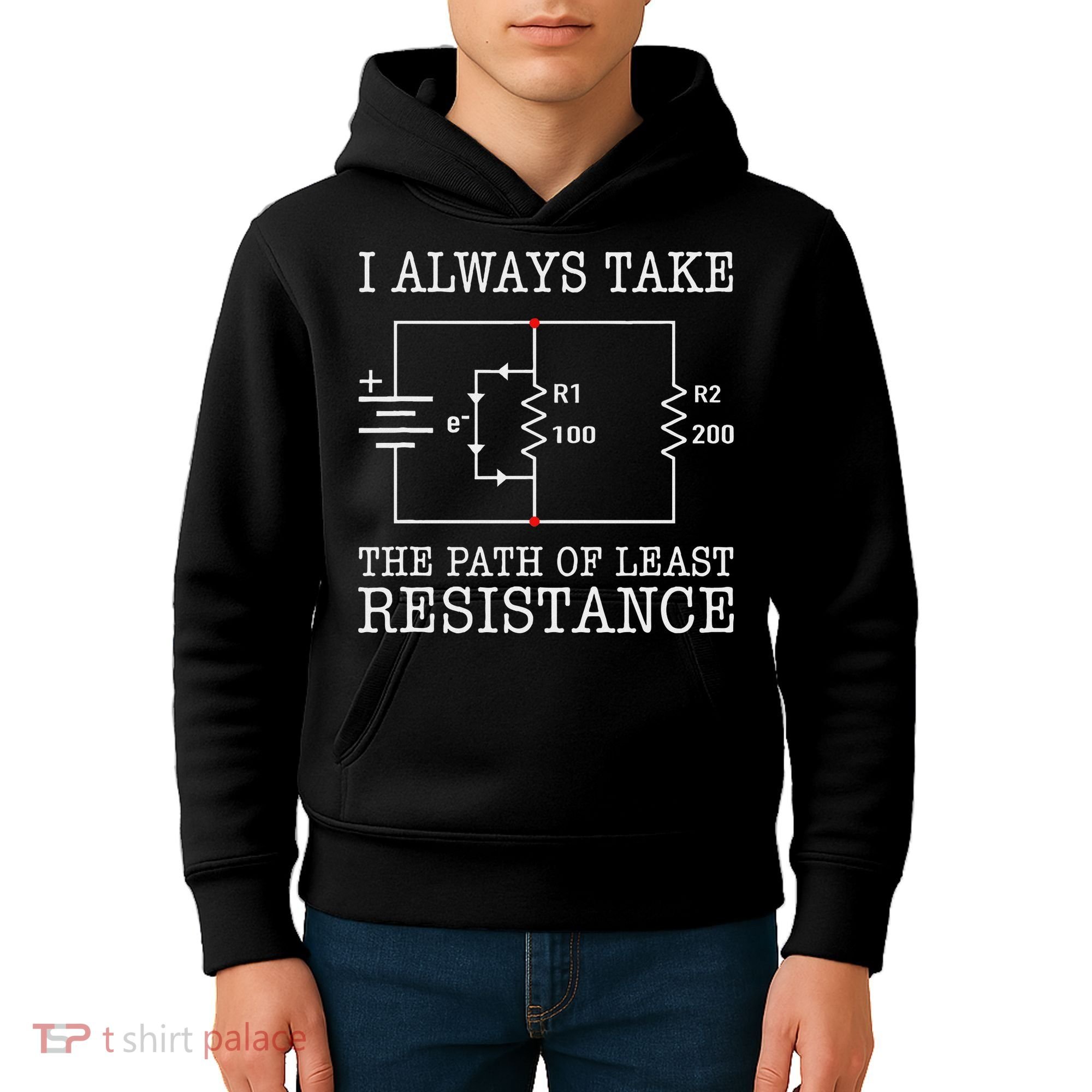 Funny Engineer Path Of Least Resistance Kids Hoodie