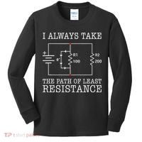 Funny Engineer Path Of Least Resistance Kids Long Sleeve Shirt thumb 0