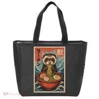 Ferret Eating Ramen Kawaii Anime Pet Lover  Tote Bag thumb 0