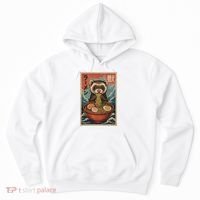 Ferret Eating Ramen Kawaii Anime Pet Lover  Hoodie thumb 0