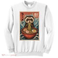 Ferret Eating Ramen Kawaii Anime Pet Lover  Sweatshirt thumb 0