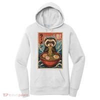 Ferret Eating Ramen Kawaii Anime Pet Lover  Women's Hoodie thumb 0