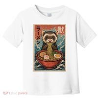 Ferret Eating Ramen Kawaii Anime Pet Lover  Toddler T-Shirt thumb 0