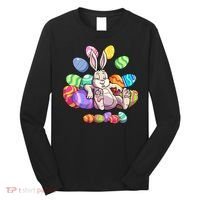 Funny Easter rabbit Easter Bunny Long Sleeve Shirt thumb 0