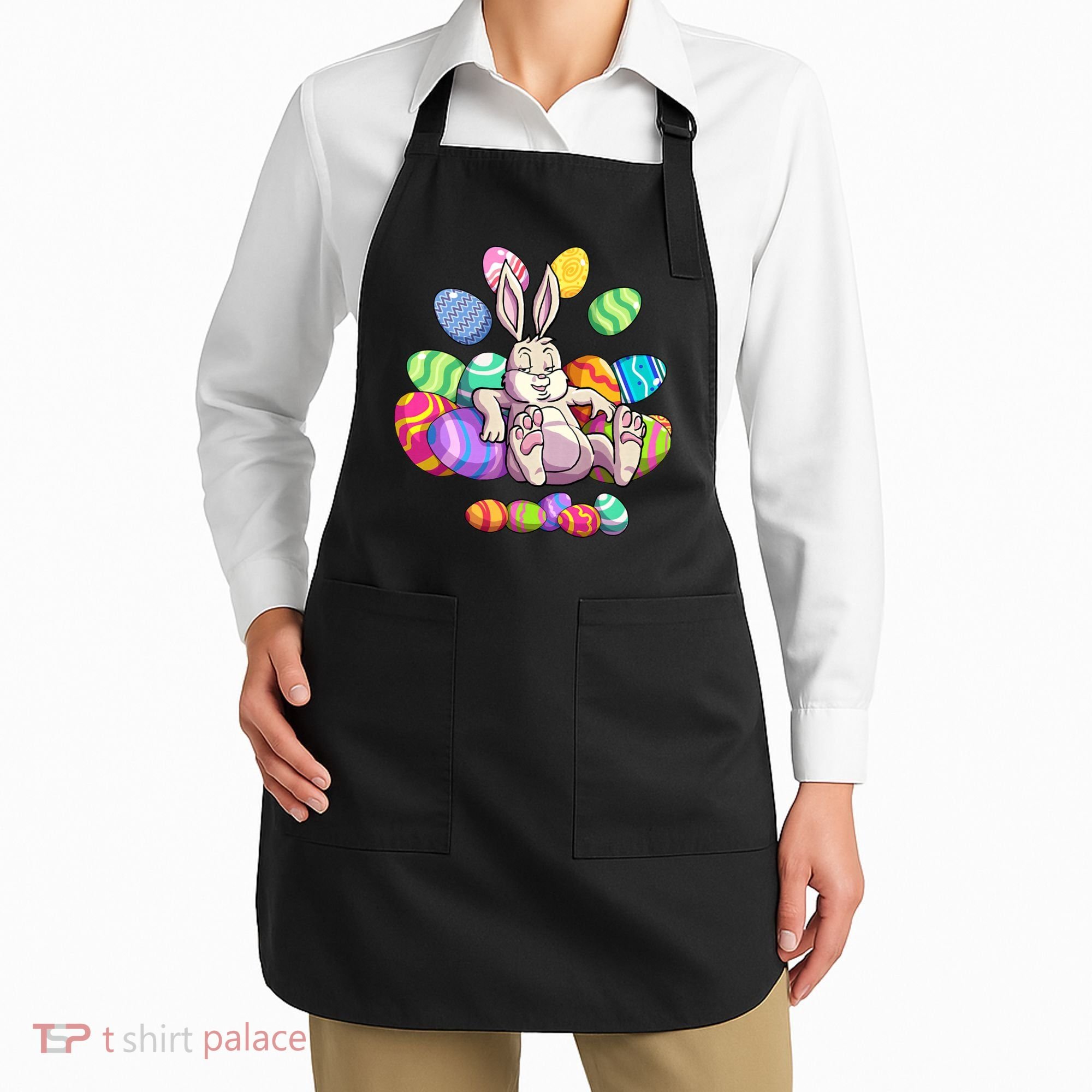 Funny Easter rabbit Easter Bunny Apron