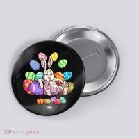 Funny Easter rabbit Easter Bunny Button thumb 0
