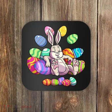 Funny Easter rabbit Easter Bunny Coaster