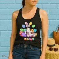 Funny Easter rabbit Easter Bunny Women's Tank Top thumb 2