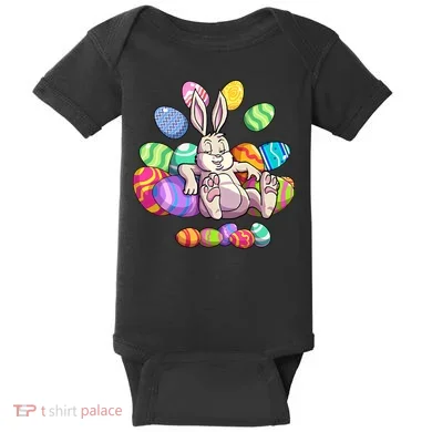Funny Easter rabbit Easter Bunny Baby Bodysuit