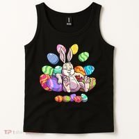 Funny Easter rabbit Easter Bunny Tank Top thumb 2