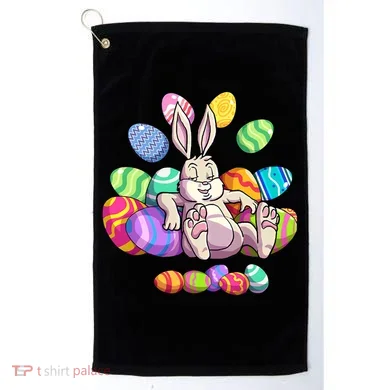 Funny Easter rabbit Easter Bunny Golf Towel