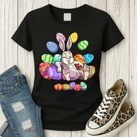 Funny Easter rabbit Easter Bunny Women's T-Shirt thumb 3