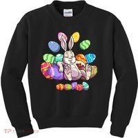 Funny Easter rabbit Easter Bunny Kids Sweatshirt thumb 0
