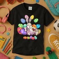 Funny Easter rabbit Easter Bunny Kids T-Shirt thumb 3