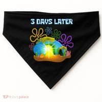 Funny Easter Resurrection Three Days Later USA-Made Doggie Bandana thumb 0