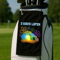 Funny Easter Resurrection Three Days Later Golf Towel thumb 2