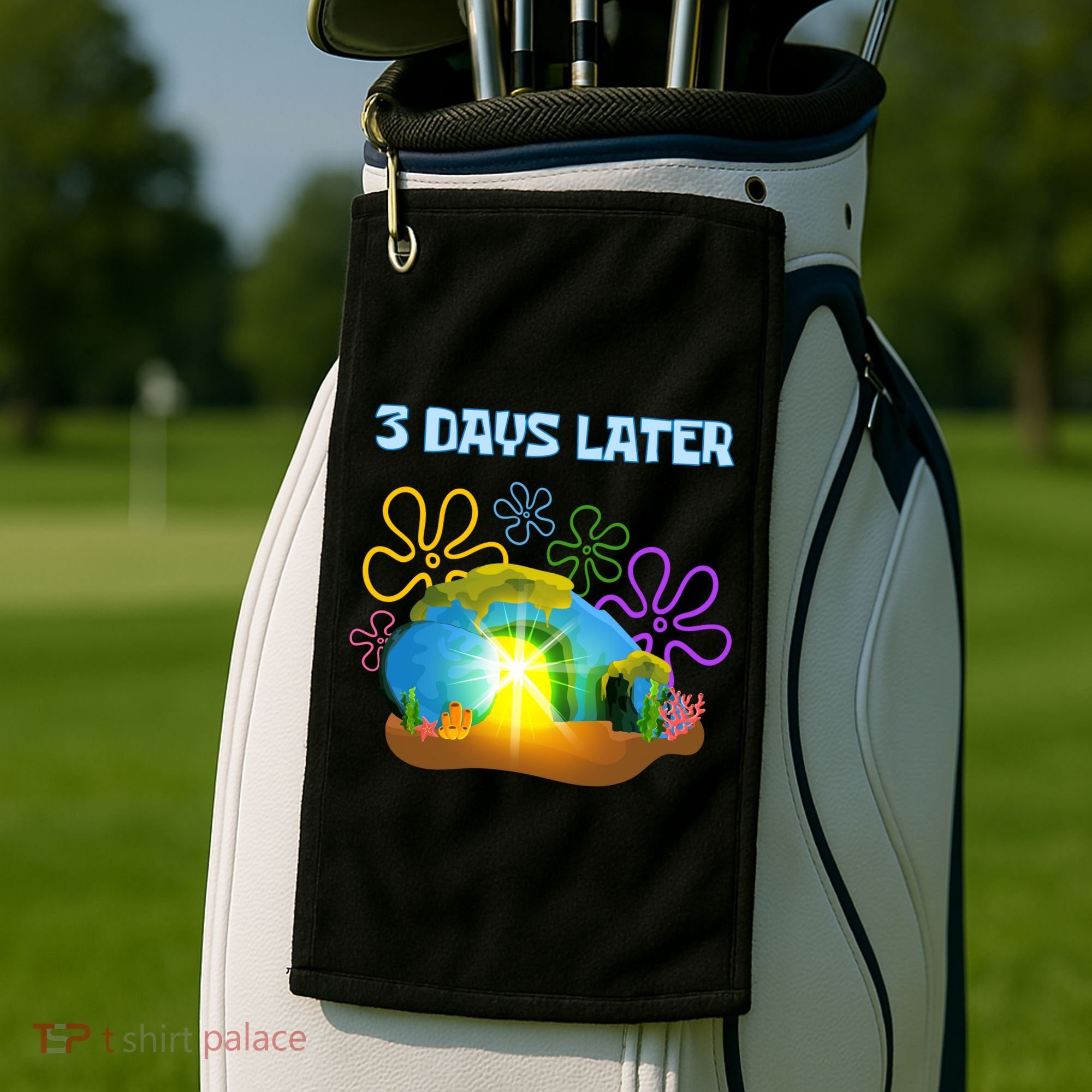 Funny Easter Resurrection Three Days Later Golf Towel