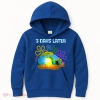 Funny Easter Resurrection Three Days Later Kids Hoodie thumb 0