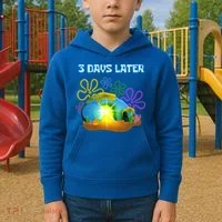 Funny Easter Resurrection Three Days Later Kids Hoodie thumb 2