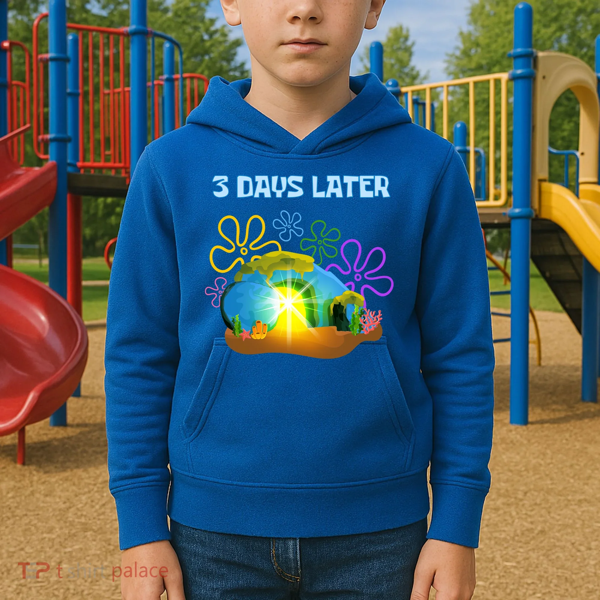 Funny Easter Resurrection Three Days Later Kids Hoodie