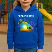 Funny Easter Resurrection Three Days Later Kids Hoodie thumb 3