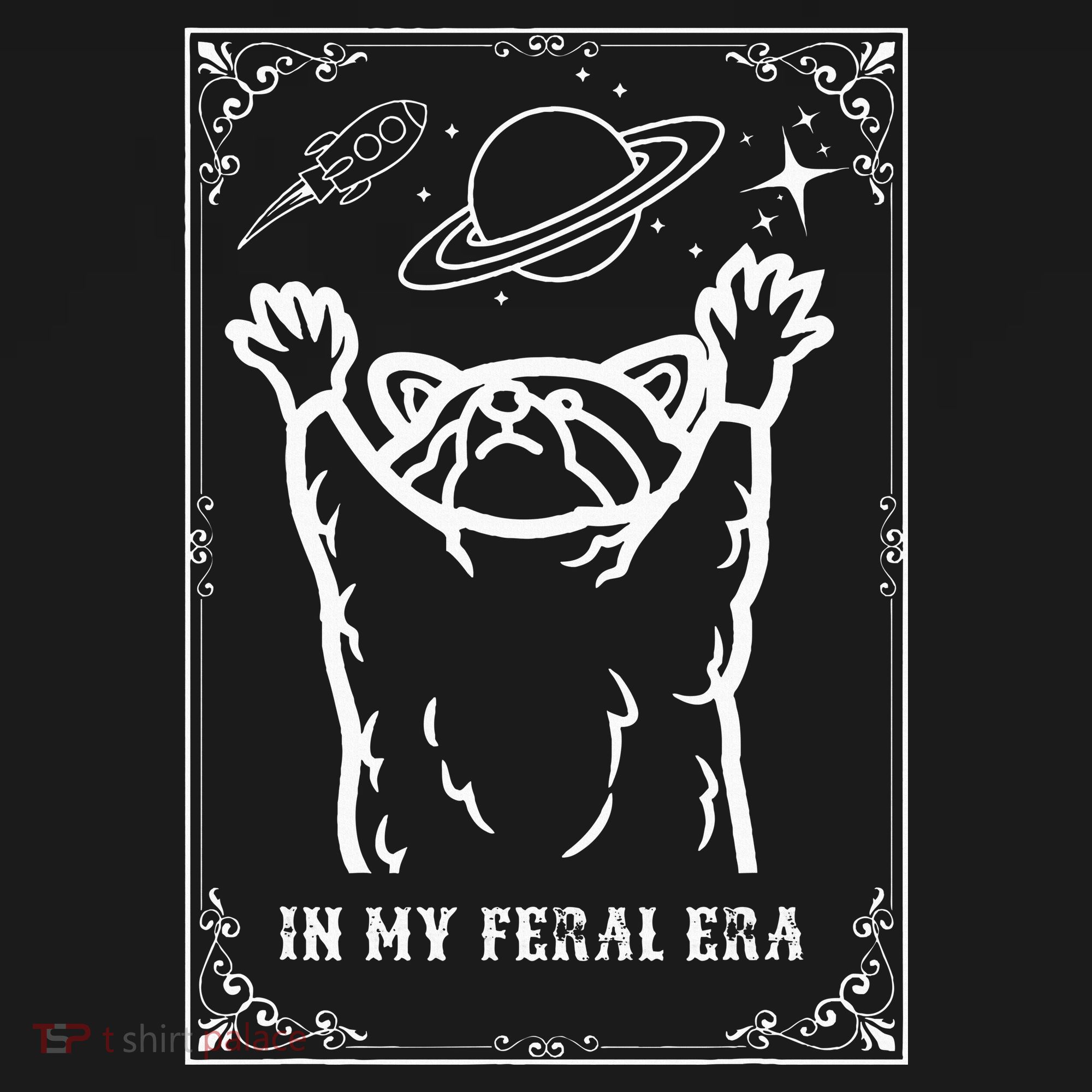 Feral Era Raccoon Cosmic Adventure Baby Bodysuit