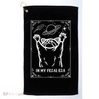 Feral Era Raccoon Cosmic Adventure Golf Towel thumb 0