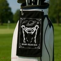 Feral Era Raccoon Cosmic Adventure Golf Towel thumb 2