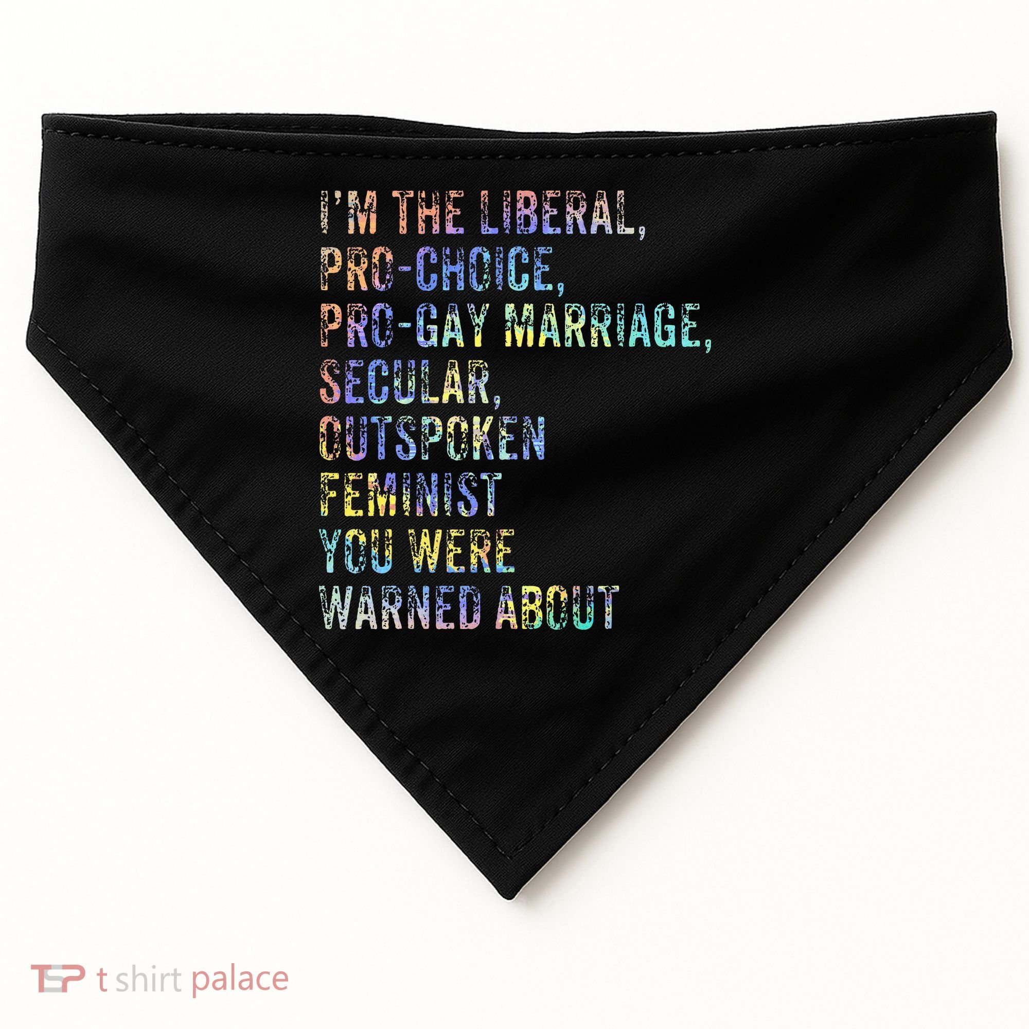 Feminist Empowerment Rights Social Justice March USA-Made Doggie Bandana