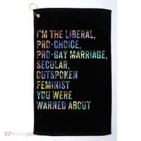 Feminist Empowerment Rights Social Justice March Golf Towel thumb 0