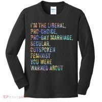 Feminist Empowerment Rights Social Justice March Kids Long Sleeve Shirt thumb 0