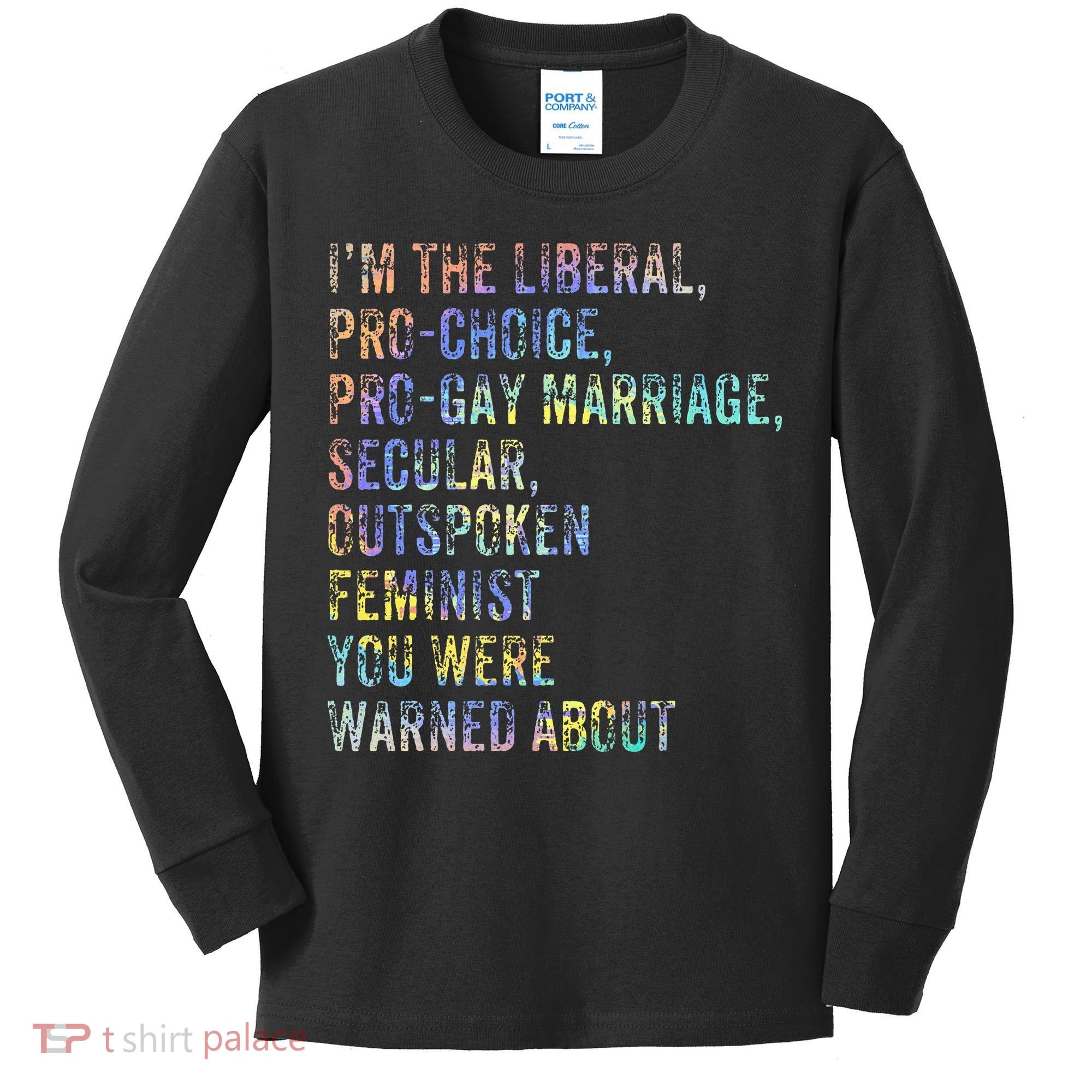 Feminist Empowerment Rights Social Justice March Kids Long Sleeve Shirt