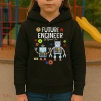 Future Engineer Robotics Robot Costume For Adults & Kids Kids Hoodie thumb 3