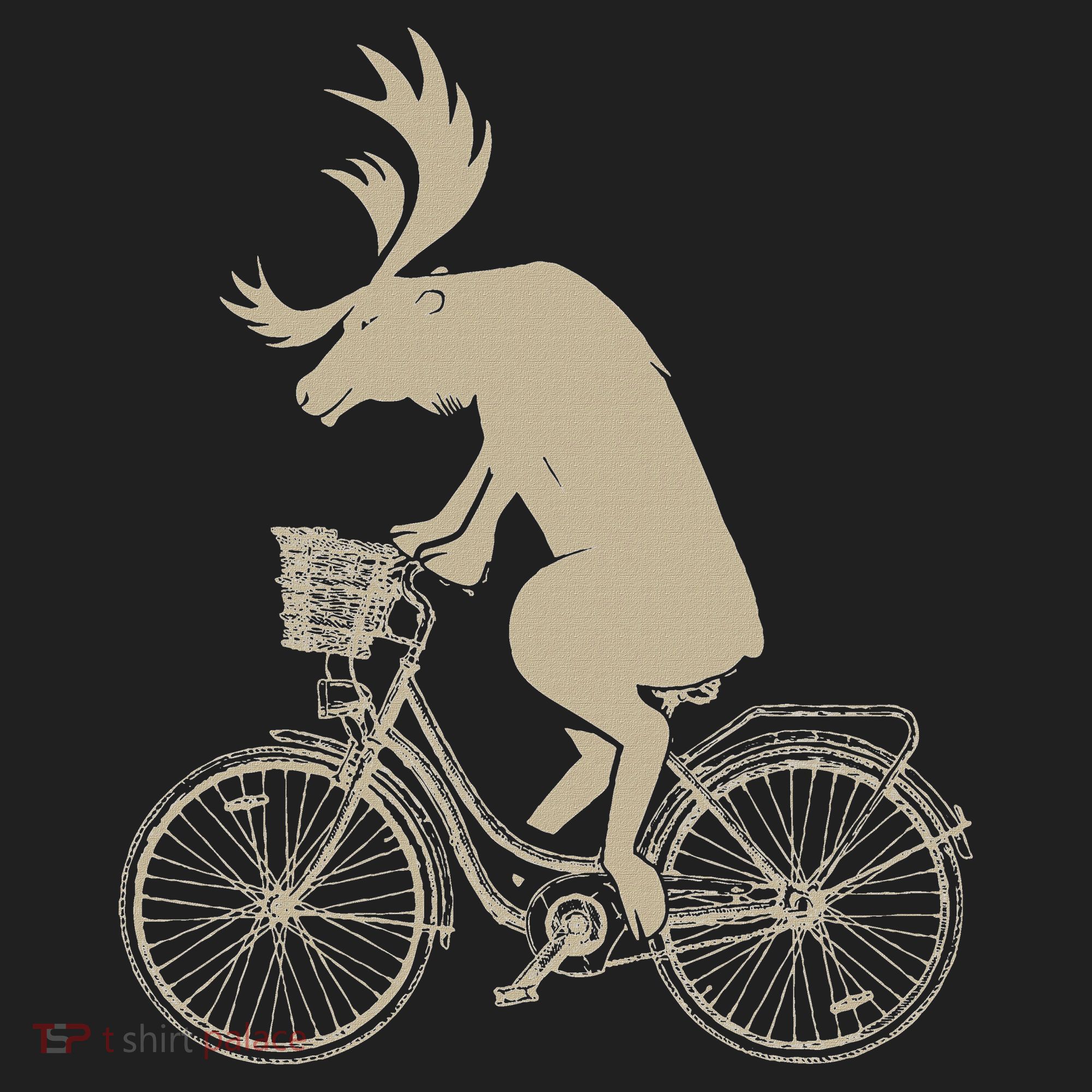 Funny Elk Riding A Cycle Animal Lover Gift Hat