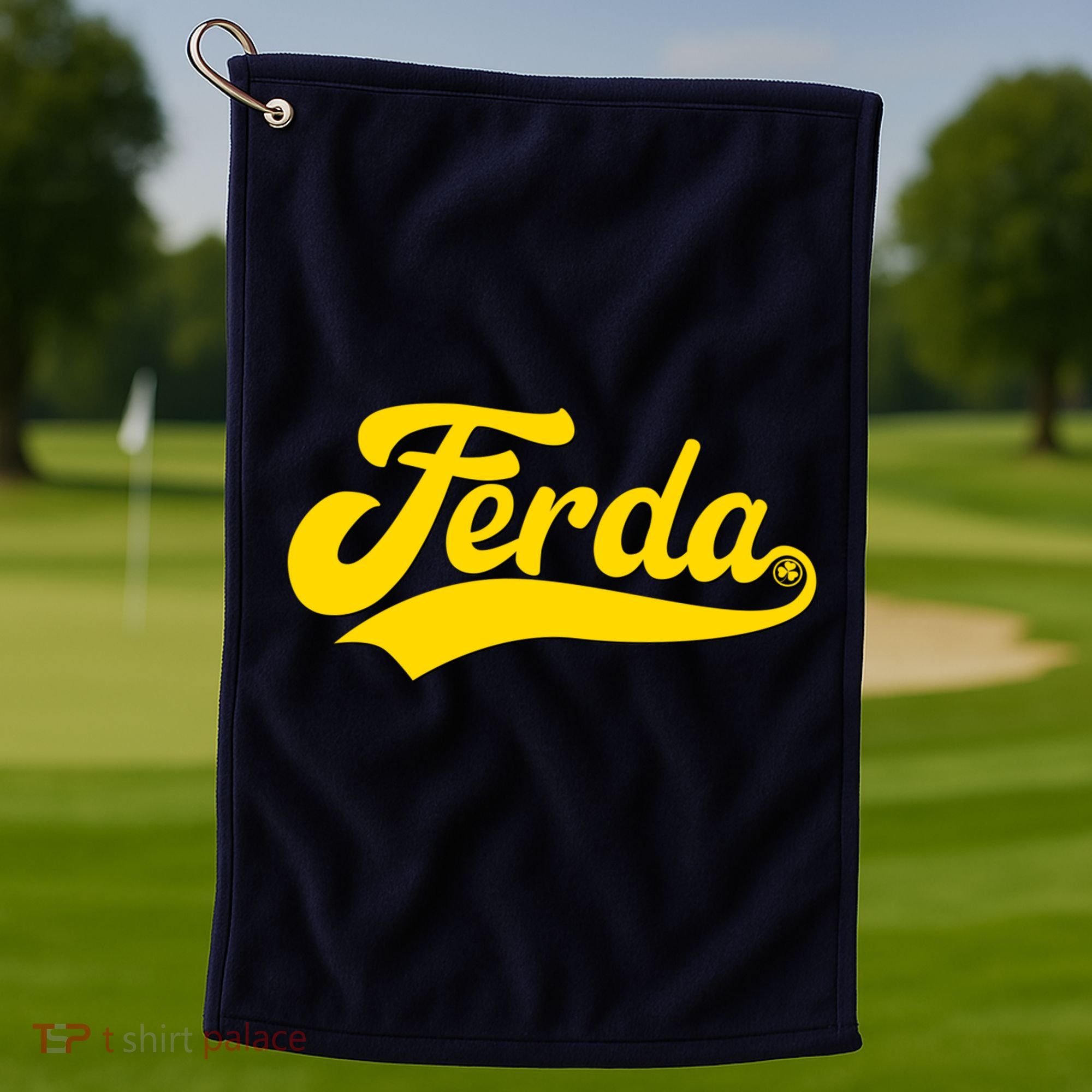 Ferda Logo Hockey Irish Golf Towel