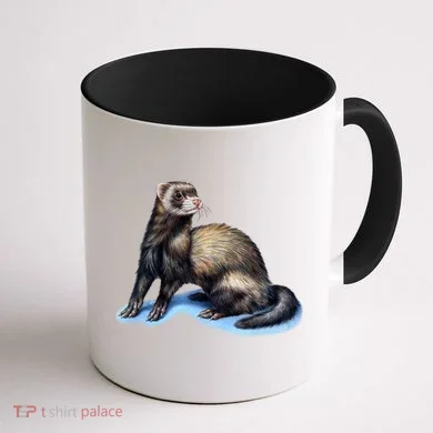 Ferret Wildlife Coffee Mug back