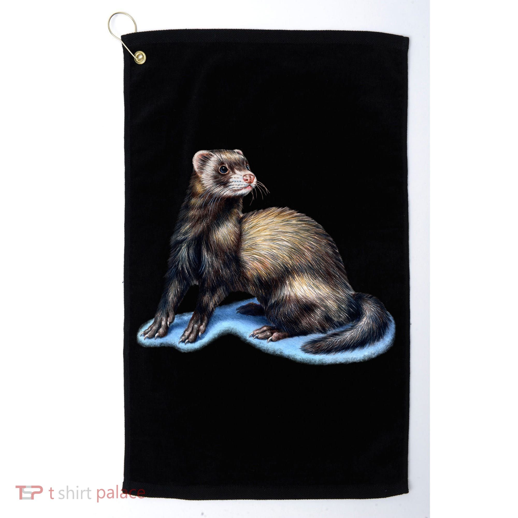 Ferret Wildlife Golf Towel