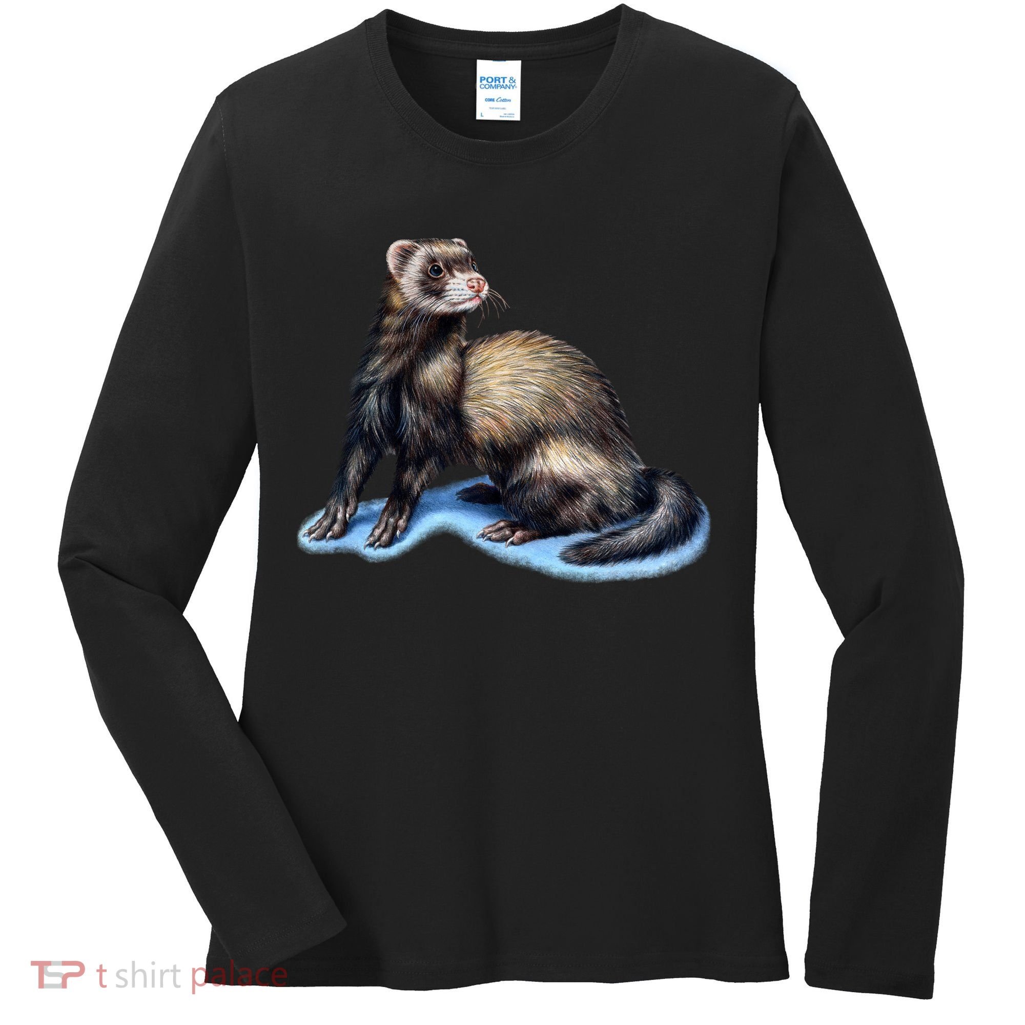 Ferret Wildlife Women's Long Sleeve Shirt