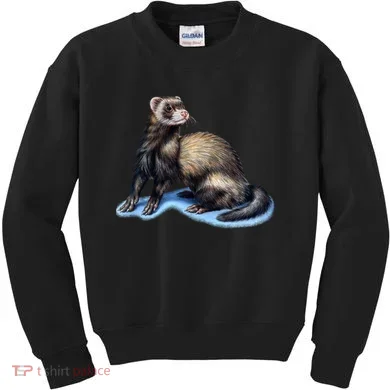 Ferret Wildlife Kids Sweatshirt