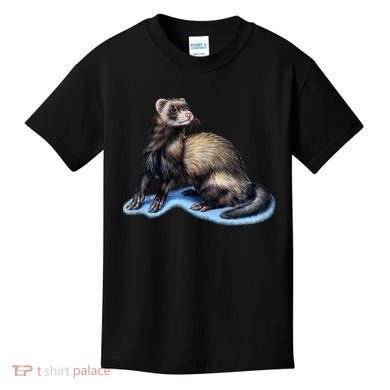 Ferret Wildlife Kids T-Shirt