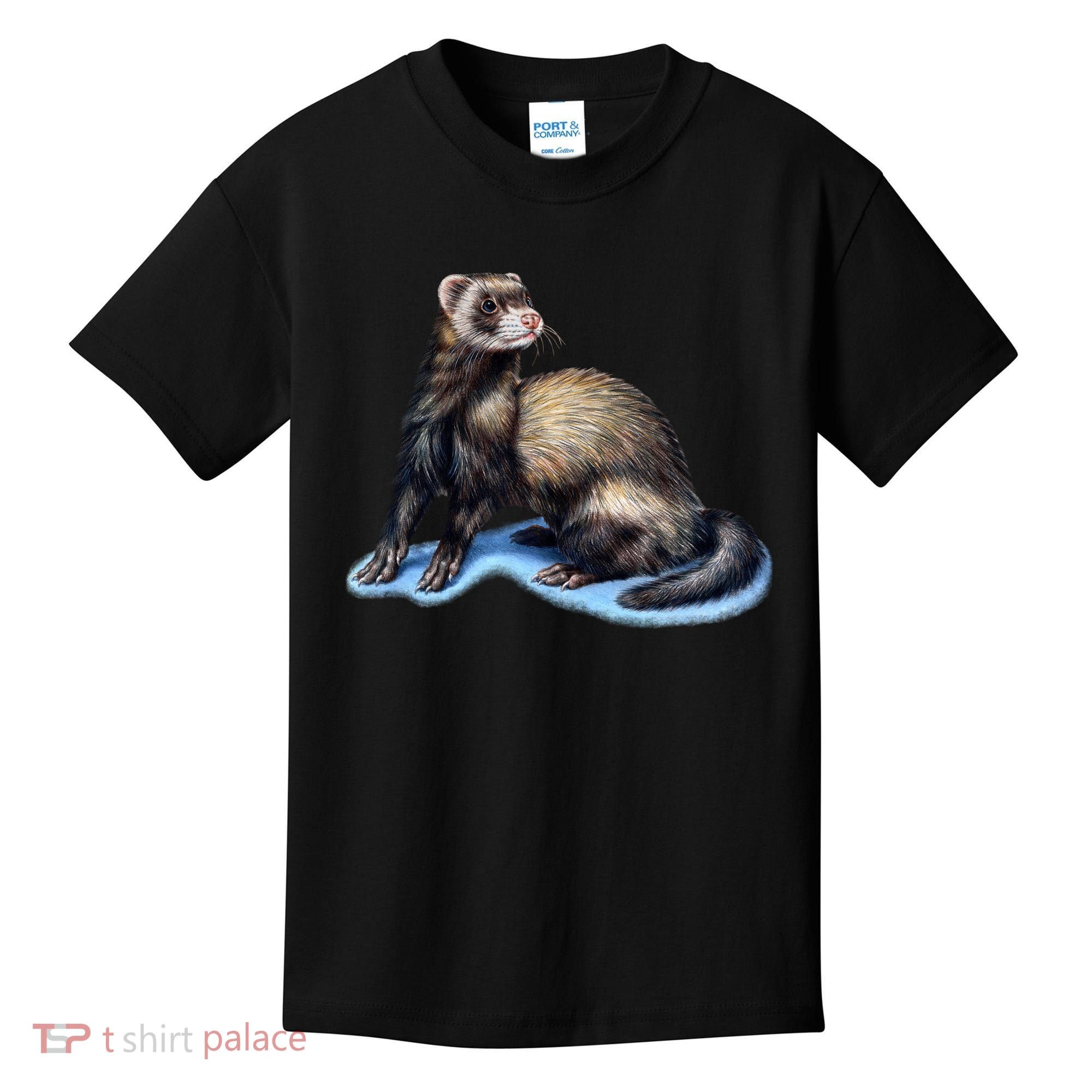Ferret Wildlife Kids T-Shirt