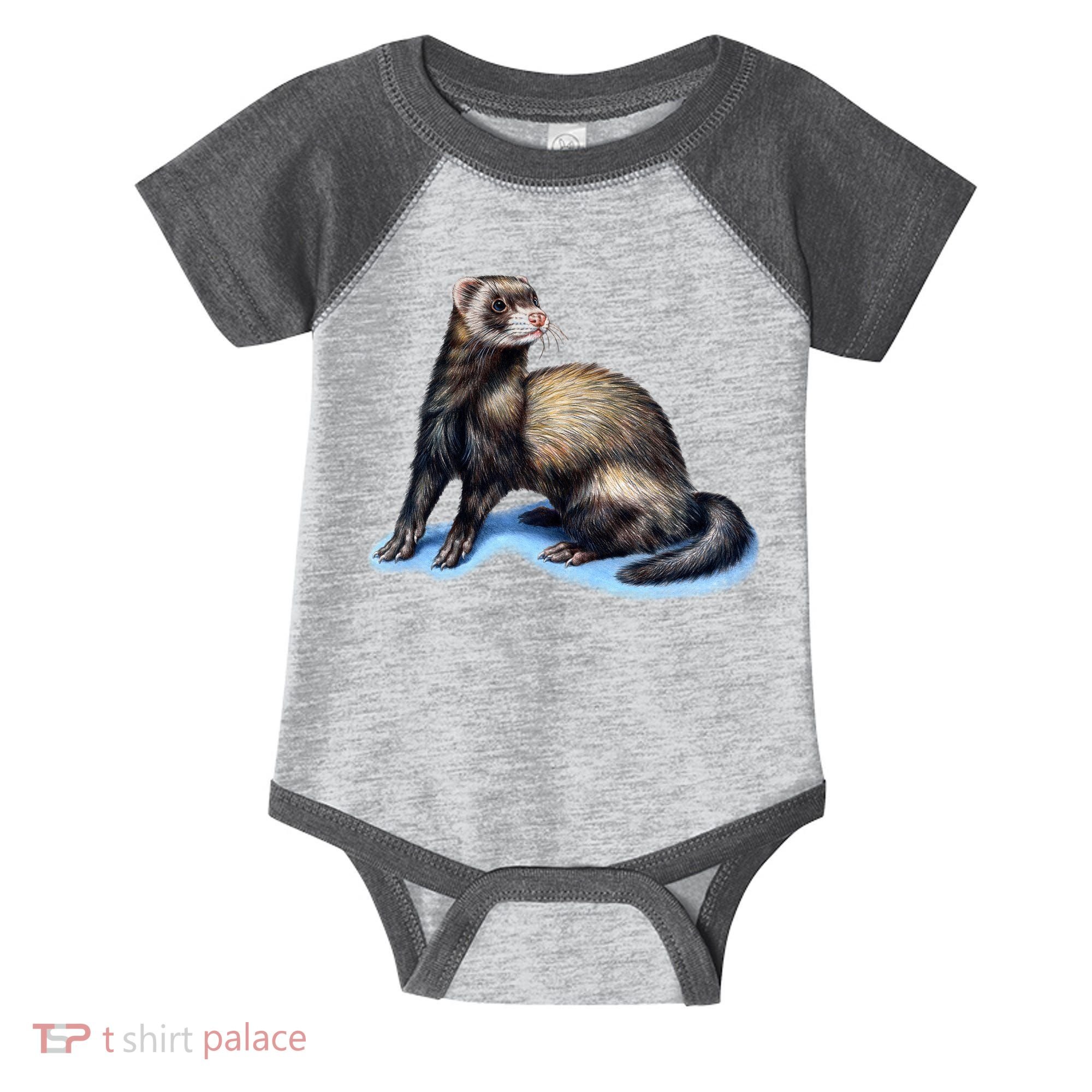 Ferret Wildlife Infant Baby Jersey Bodysuit