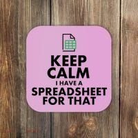 Funny Excel Spreadsheets Lover Gift Accountant Coaster thumb 0