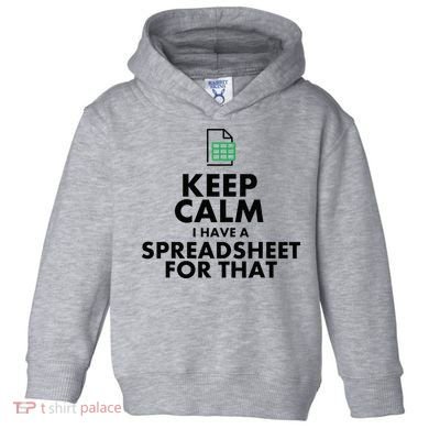 Funny Excel Spreadsheets Lover Gift Accountant Toddler Hoodie