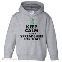 Funny Excel Spreadsheets Lover Gift Accountant Toddler Hoodie thumb 0