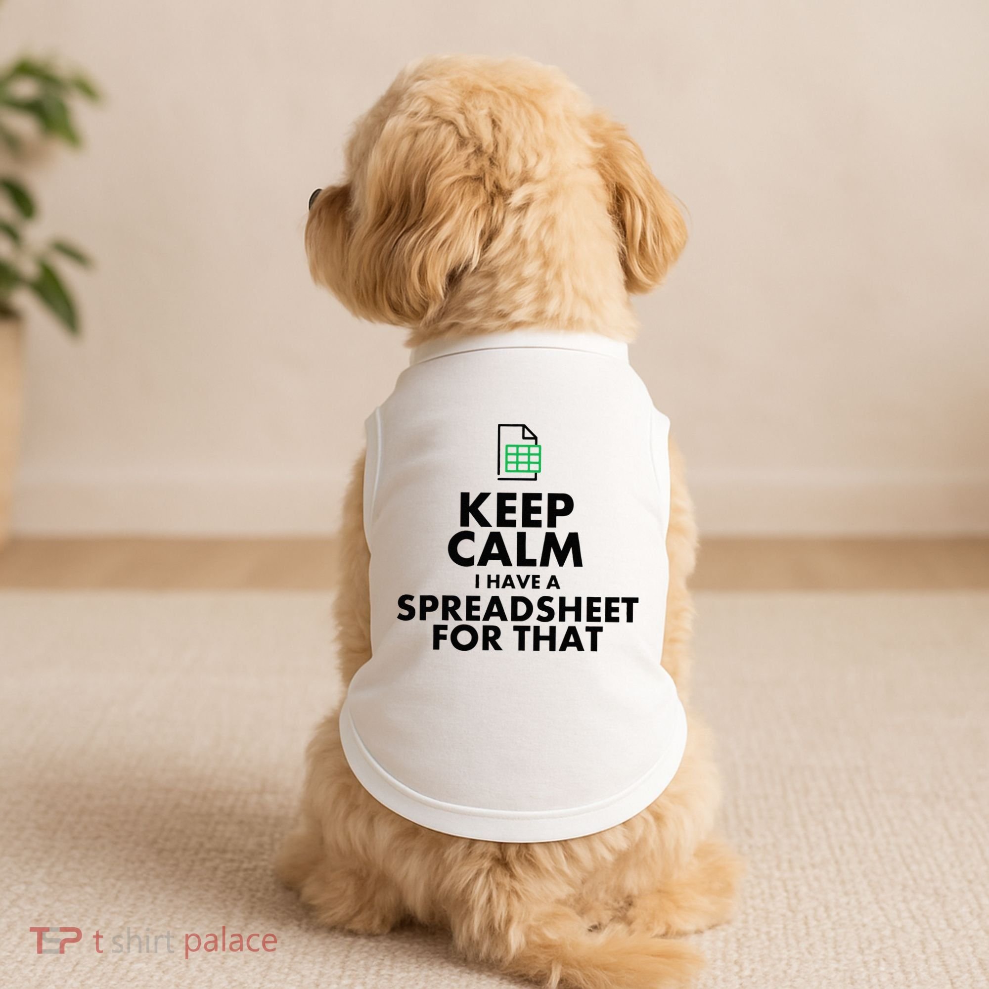 Funny Excel Spreadsheets Lover Gift Accountant Doggie Tank