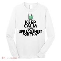 Funny Excel Spreadsheets Lover Gift Accountant Long Sleeve Shirt thumb 0