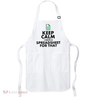 Funny Excel Spreadsheets Lover Gift Accountant Apron